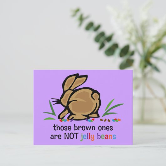 Brown Jelly Beans Briefkaart (Staand voorkant)