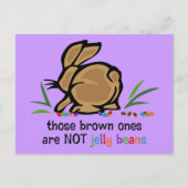 Brown Jelly Beans Briefkaart (Voorkant)