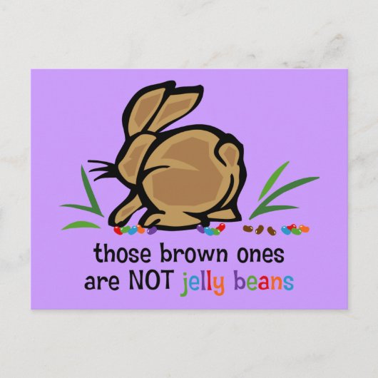 Brown Jelly Beans Briefkaart (Voorkant)