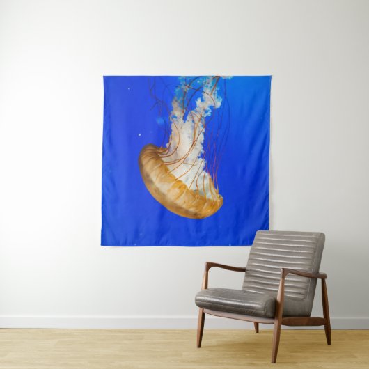 BROWN JELLYFISH WANDKLEED (In Situ (horizontaal))