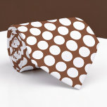 Brown Jumbo Polka Dots Custom Necktie Stropdas<br><div class="desc">Make a bold statement with this custom necktie featuring vibrant jumbo polka dots. Perfect for adding a touch of playful elegance to any outfit, this necktie is a unique and eye-catching accessory that’s sure to turn heads. Whether you’re dressing up for a special occasion or adding some personality to your...</div>