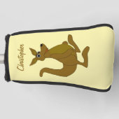 Brown Kangaroo Design Golfheadcover (Voorkant)