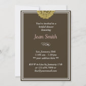 Brown Kitchen Closet Bridal Shower Kaart (Achterkant)