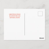 Brown Kittery Seapoint Beach Maine Natuur Briefkaart (Achterkant)