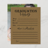 Brown Klasse van 2025 Foto Afstuderen Advies Kaart (Voorkant / Achterkant)