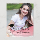 Brown Klasse van 2025 Foto Afstuderen Advies Kaart (Achterkant)