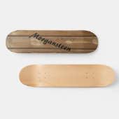 Brown Knotty Paneling - Aangepast Persoonlijk Skateboard (Horizontaal)