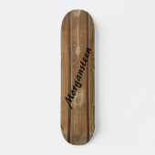 Brown Knotty Paneling - Aangepast Persoonlijk Skateboard (Voorkant)