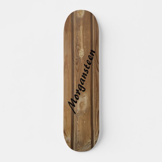 Brown Knotty Paneling - Aangepast Persoonlijk Skateboard (Voorkant)
