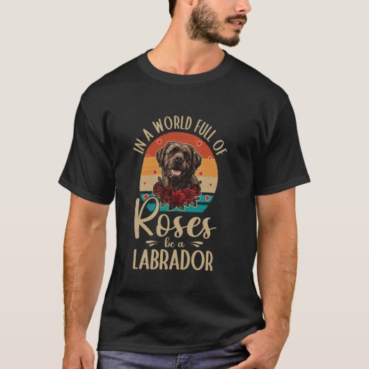 Brown Lab Hond Labrador Retriever Mom T-shirt (Voorkant)