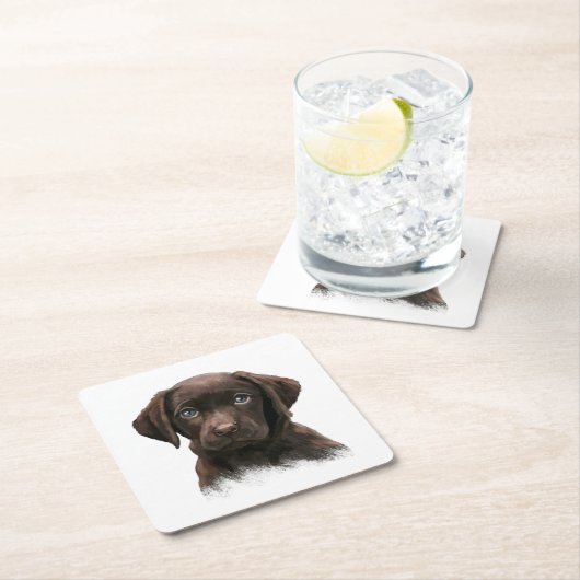 Brown Lab Kartonnen Onderzetters (Insitu)