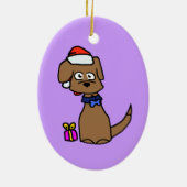 Brown Labrador Ornament (Achterkant)