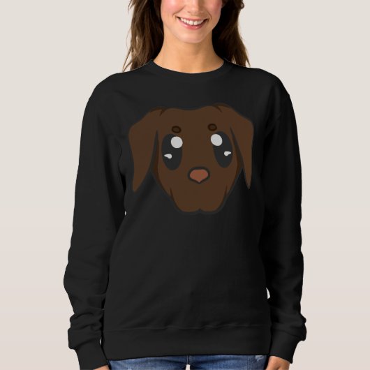 Brown Labrador Retriever Head Trui (Voorkant)
