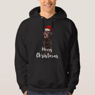 Brown Labrador Retriever Merry Kerstlabrador Hoodie