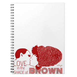 BROWN LAVE IN RED NOTITIEBOEK
