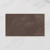 Brown Lawyer Scales of Justice Gold Effect Canvas Visitekaartje (Achterkant)