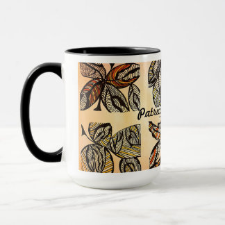 Brown Leaf Coffee Cup Mok