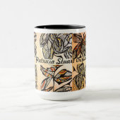 Brown Leaf Coffee Cup Mok (Midden)