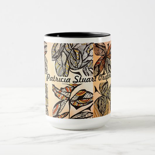 Brown Leaf Coffee Cup Mok (Midden)