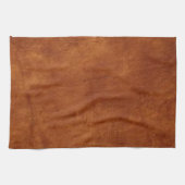 Brown Leather American MoJo Kitchen Towel Theedoek (Horizontaal)