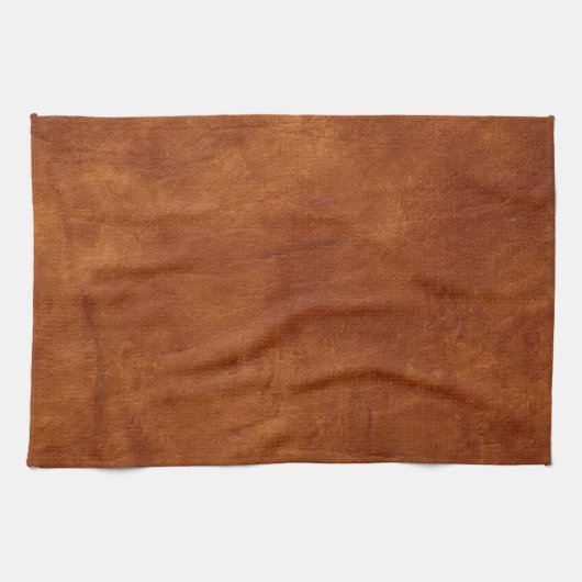 Brown Leather American MoJo Kitchen Towel Theedoek (Horizontaal)