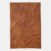 Brown Leather American MoJo Kitchen Towel Theedoek (Verticaal)
