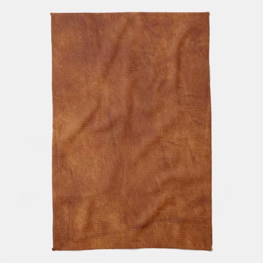Brown Leather American MoJo Kitchen Towel Theedoek (Verticaal)