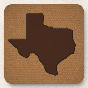 Brown Leather Kijk Texas Bier Onderzetter