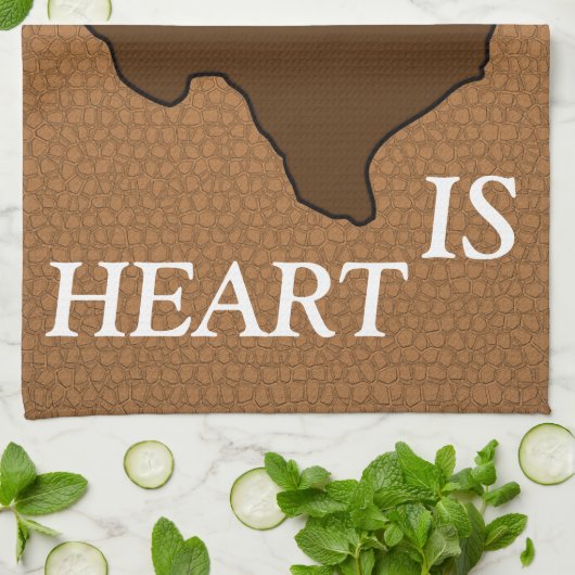 Brown Leather Kijk Texas Theedoek (Gevouwen)