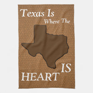 Brown Leather Kijk Texas Theedoek