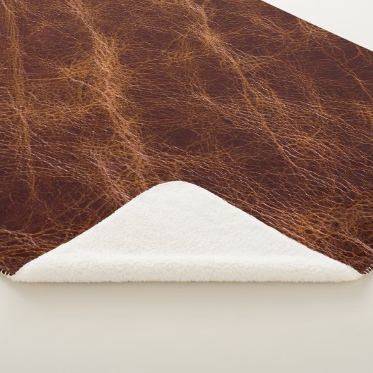 Brown leather textureleather,texture,abstract,acce sherpa deken (3/4)