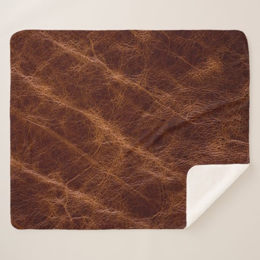 Brown leather textureleather,texture,abstract,acce sherpa deken (Voorkant (horizontaal))