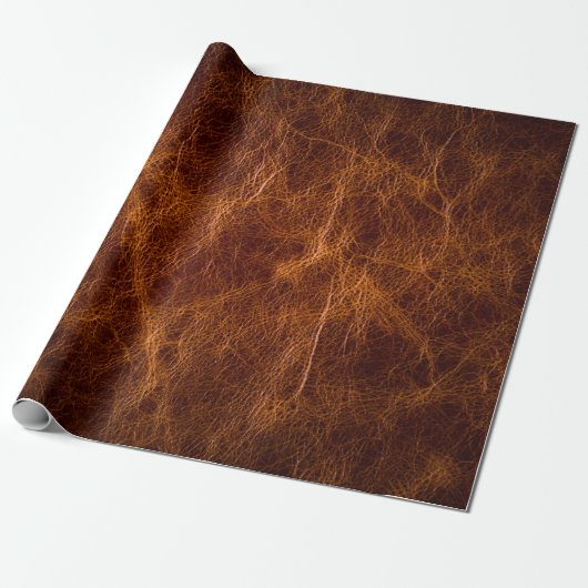 Brown leather textureleather,texture,background,ar cadeaupapier (Uitgerold)