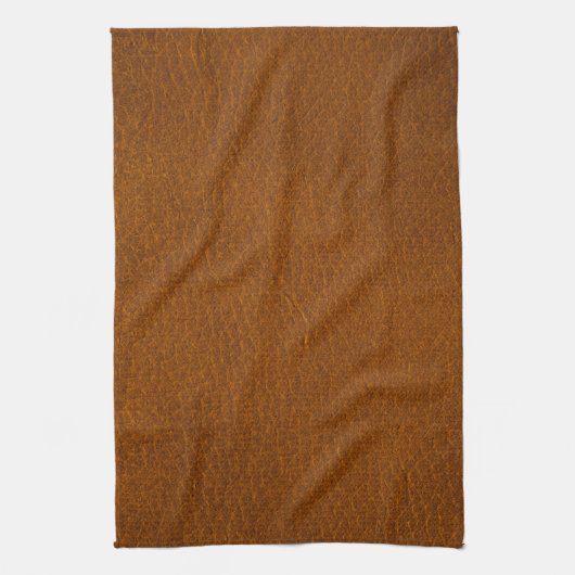BROWN LEATHER THEEDOEK (Verticaal)