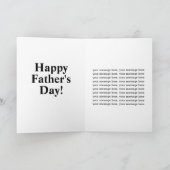 Brown Leather Tough Guy Happy Vaderdag Kaart (Binnen)