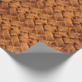 Brown leather woven backgroundleather,brown,backgr cadeaupapier (Hoek)