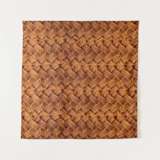 Brown leather woven backgroundleather,brown,backgr wandkleed (Voorkant)