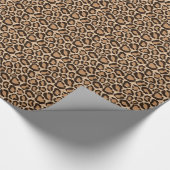 Brown Leopard Animal Print Cadeaupapier (Hoek)