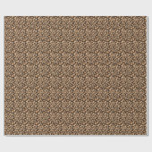 Brown Leopard Animal Print Cadeaupapier (Vlak)