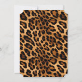 Brown Leopard Animal Print Kaart (Achterkant)