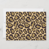 Brown Leopard & Hot Pink Baby Shower Uitnodigingen (Achterkant)