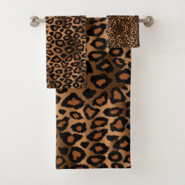 Brown Leopard Pattern Bad Handdoek