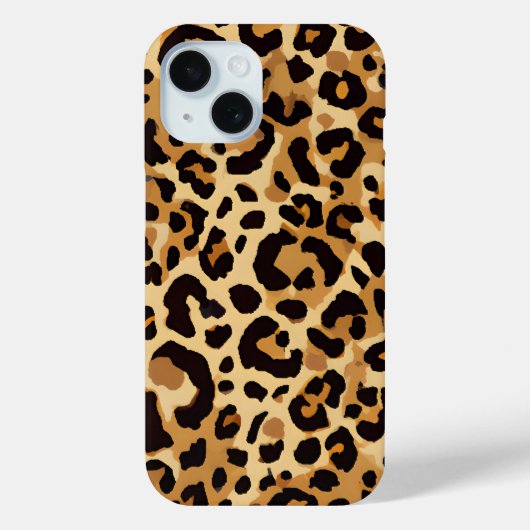 Brown Leopard Print Case-Mate iPhone Case (Achterkant)