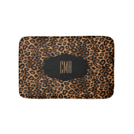 Brown Leopard Print | DIY-monogram Badmat