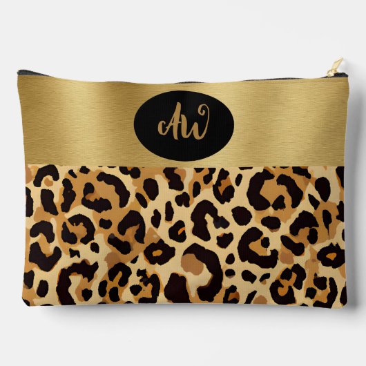 Brown Leopard Print Etui (Achterkant)