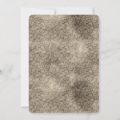 Brown Leopard Print Gold Glitz Kaart (Achterkant)