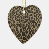 Brown Leopard Print Keramisch Ornament (Links)