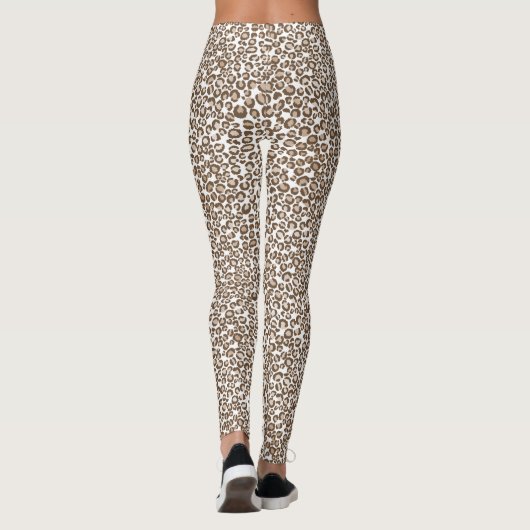Brown Leopard Print Leggings (Achterkant)