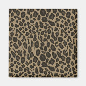 Brown Leopard Print Magneet (Voorkant)