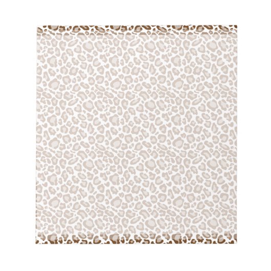 Brown Leopard Print Notitieblok (Voorkant)